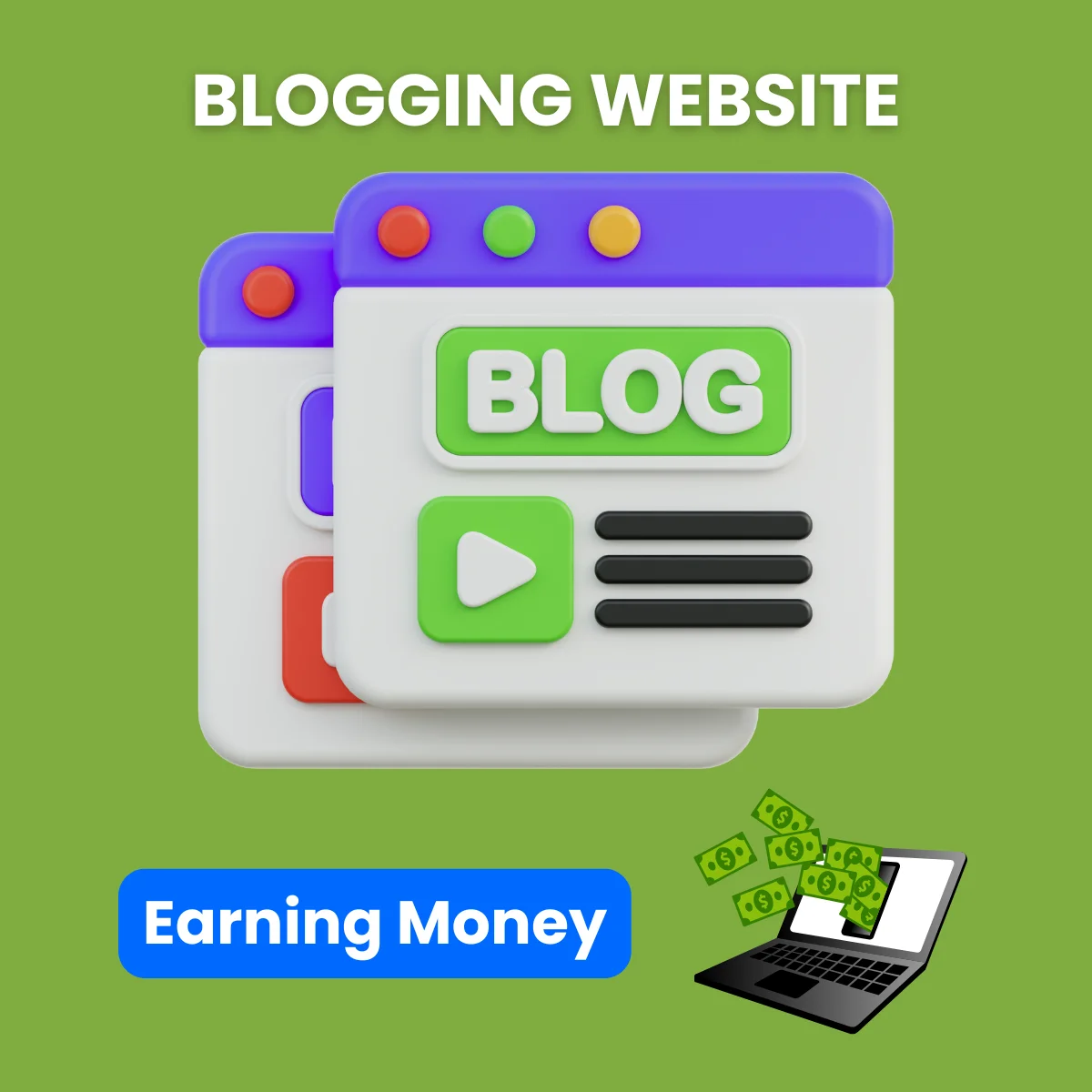 Earning Money in Blogging Website