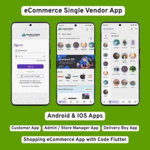 Single Vendor eCommerce App Flutter Mobile App Development